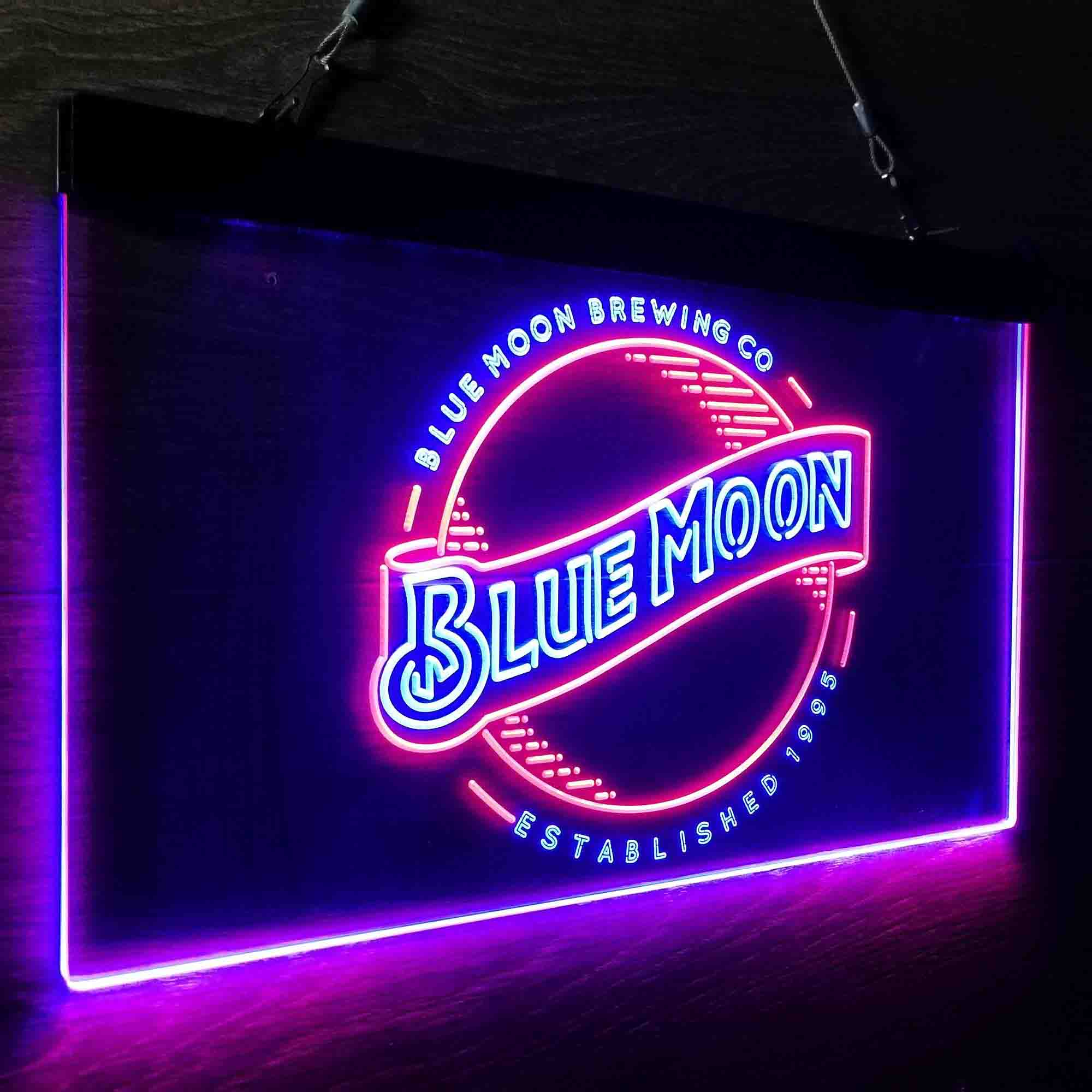 Blue Moon Brewing Company Est 1995 Neon-Like LED Sign - Image 26