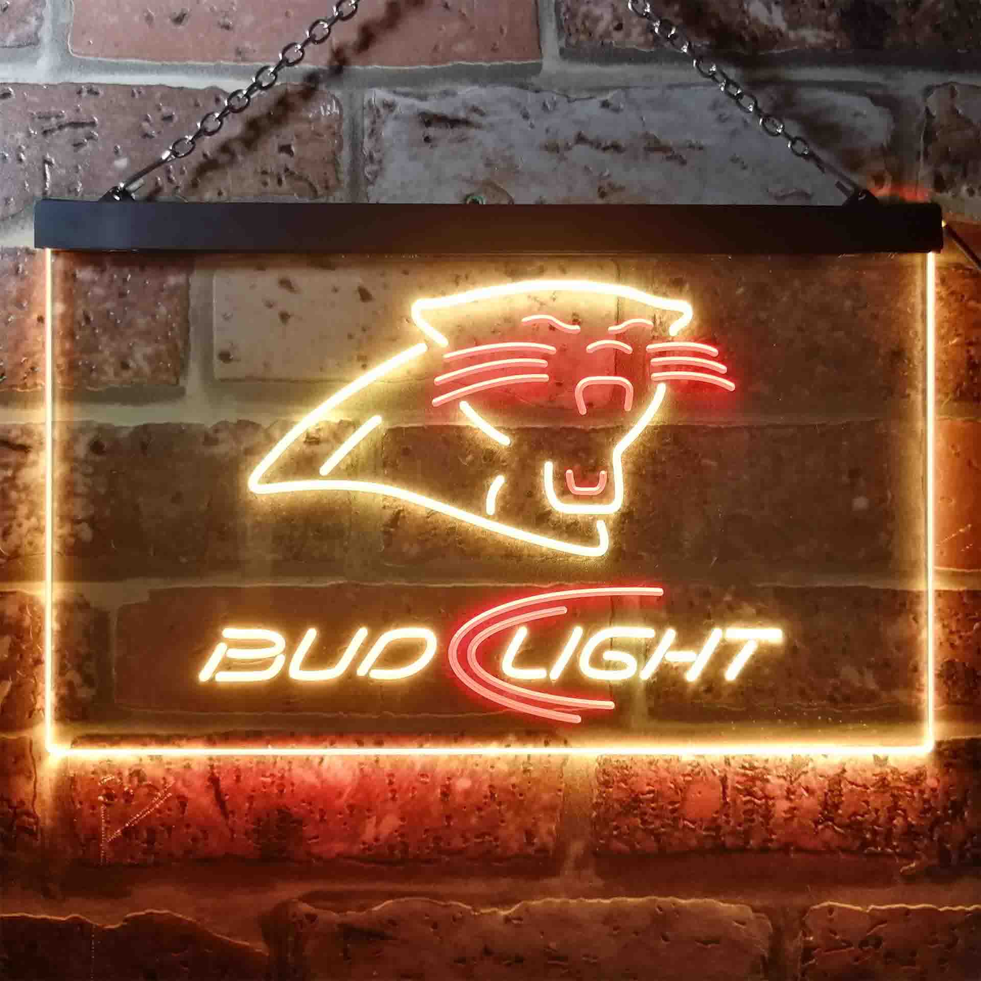 Carolina Panthers Bud Light LED Neon Sign - Image 9