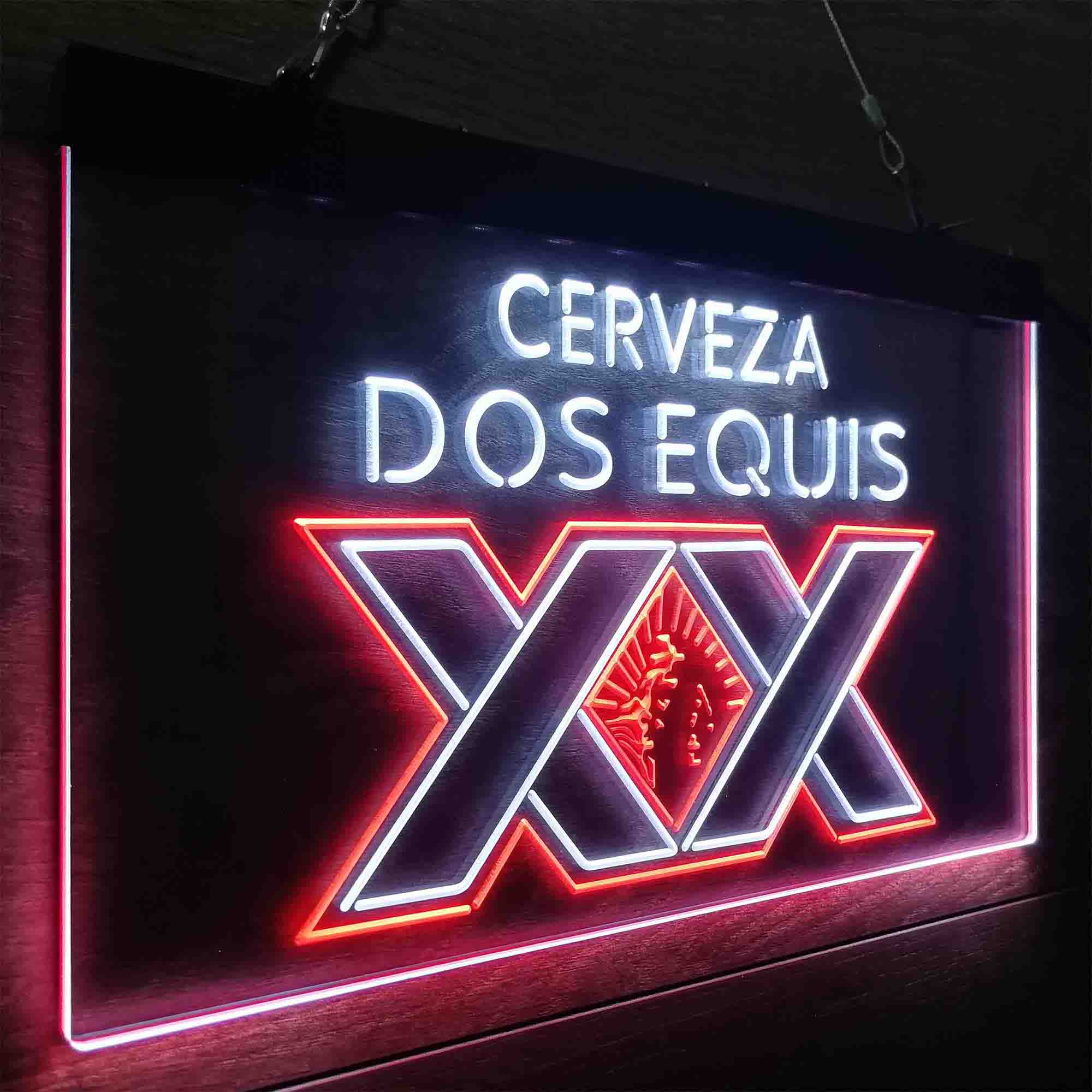 Dos Equis Bright Red XX Mexican Neon-Like LED Sign - Image 16