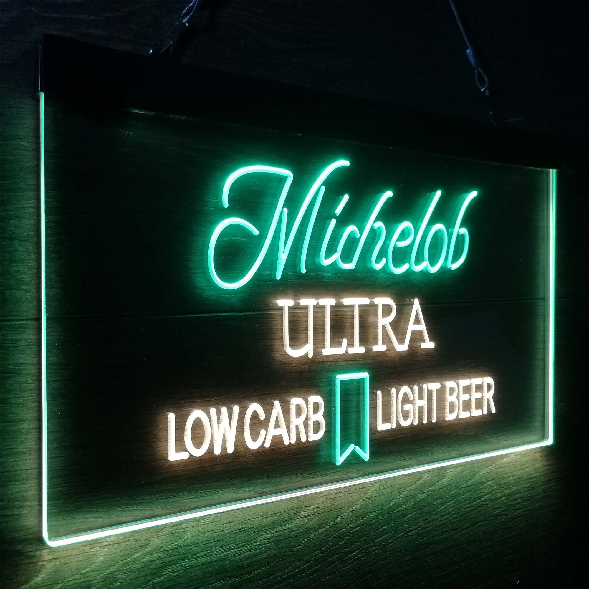 Michelob Ultra Light Low Carb Red Ribbon Neon-Like LED Sign - Image 17