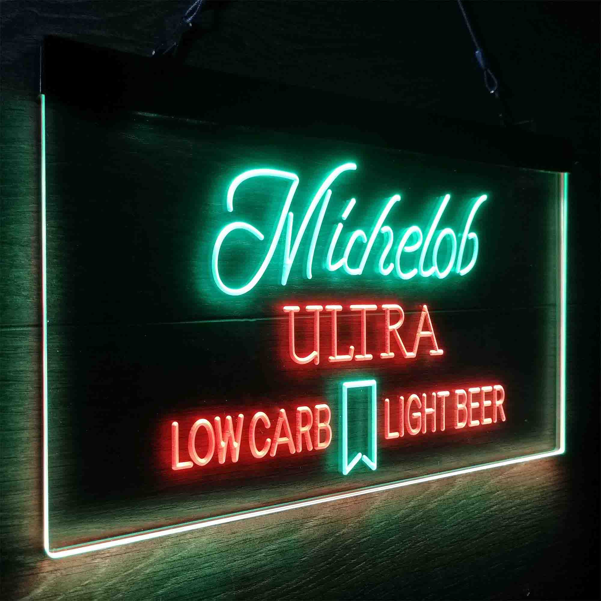Michelob Ultra Light Low Carb Red Ribbon Neon-Like LED Sign - Image 21
