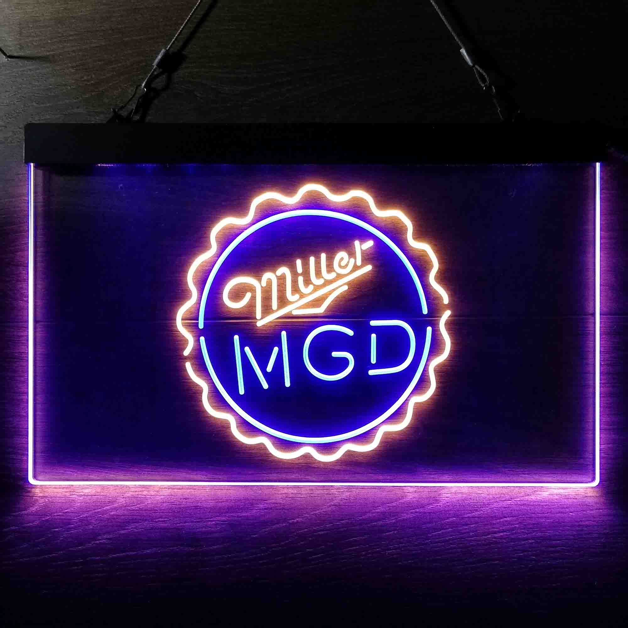 Miller Lite Genuine Draft Bottle Cap Neon-Like LED Sign - Image 11