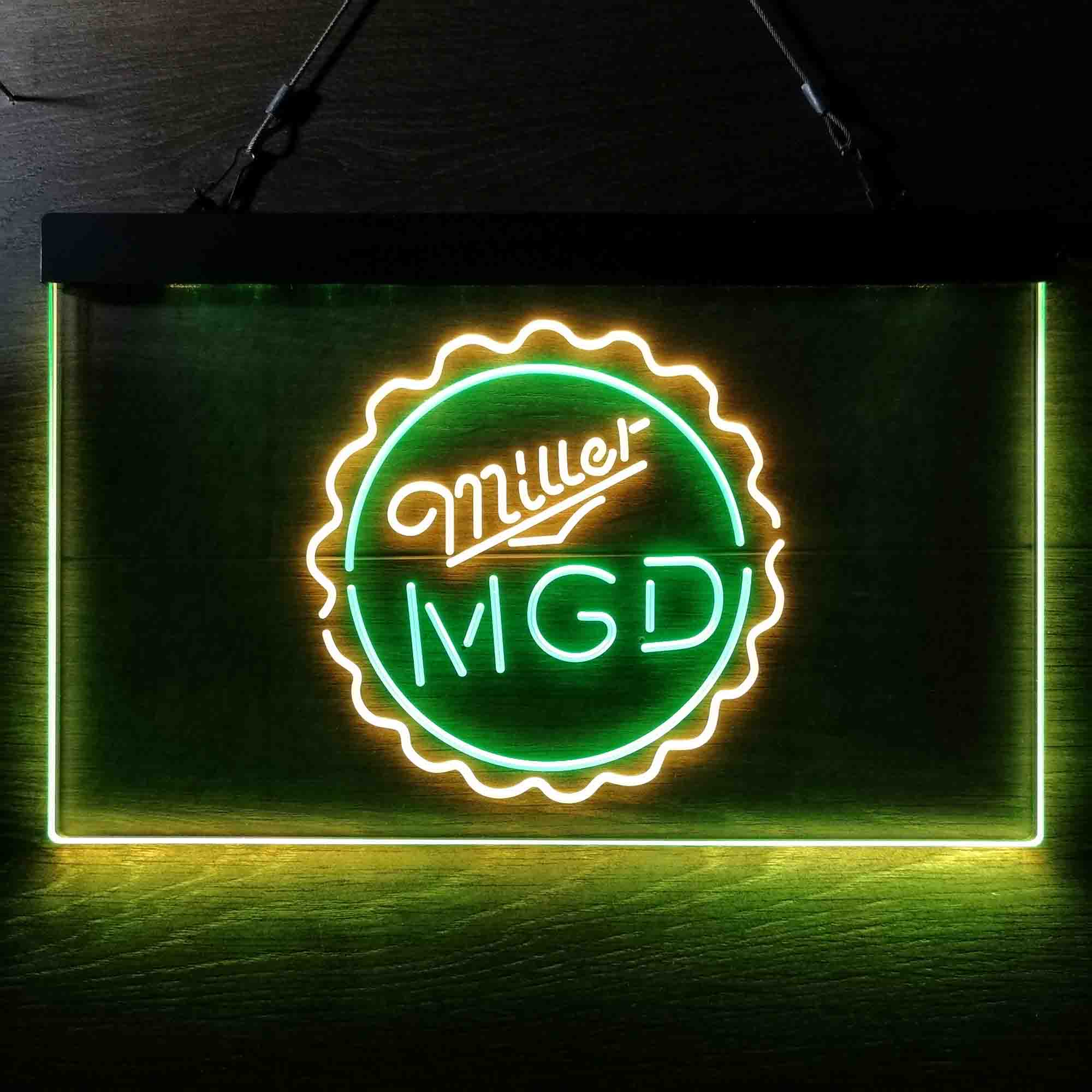 Miller Lite Genuine Draft Bottle Cap Neon-Like LED Sign - Image 12