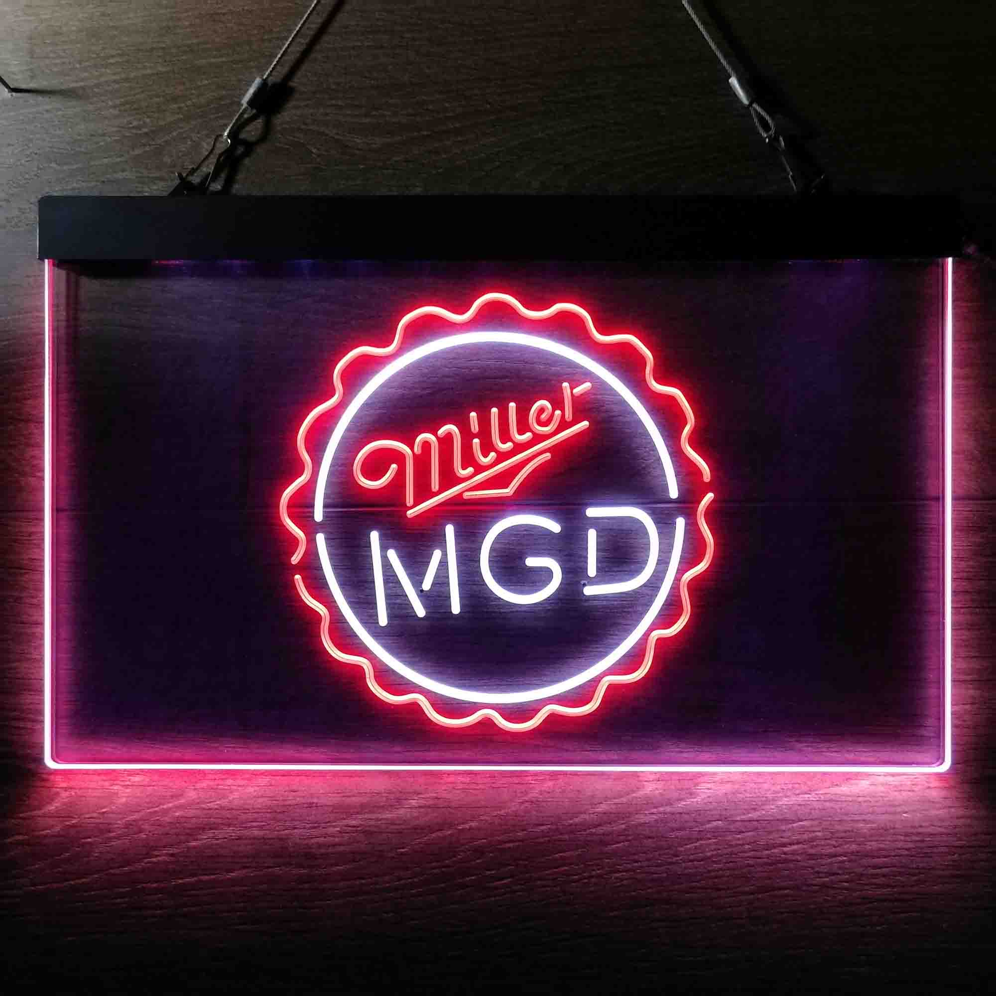 Miller Lite Genuine Draft Bottle Cap Neon-Like LED Sign - Image 13