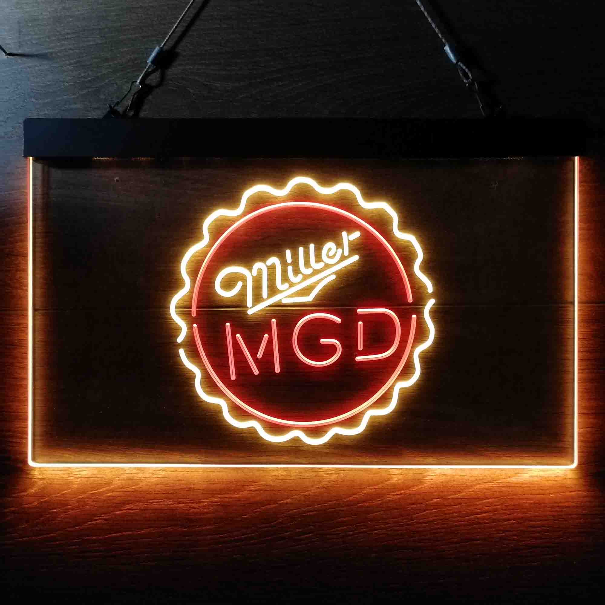 Miller Lite Genuine Draft Bottle Cap Neon-Like LED Sign - Image 8